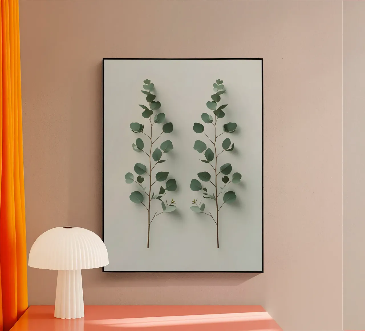 Par simétrico metacrilato de Botanical Gallery