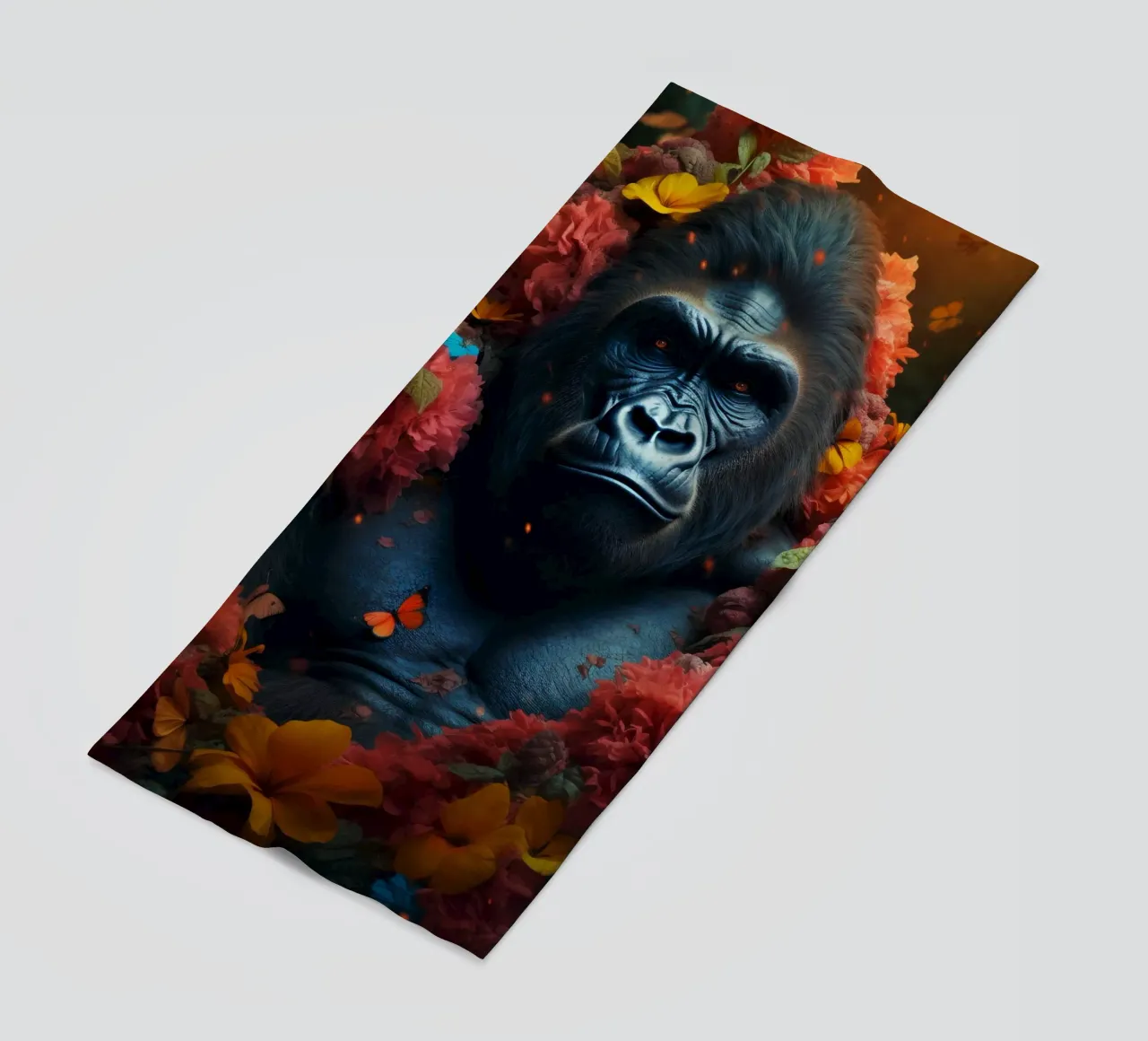 Fiori di gorilla telo mare da Mateo