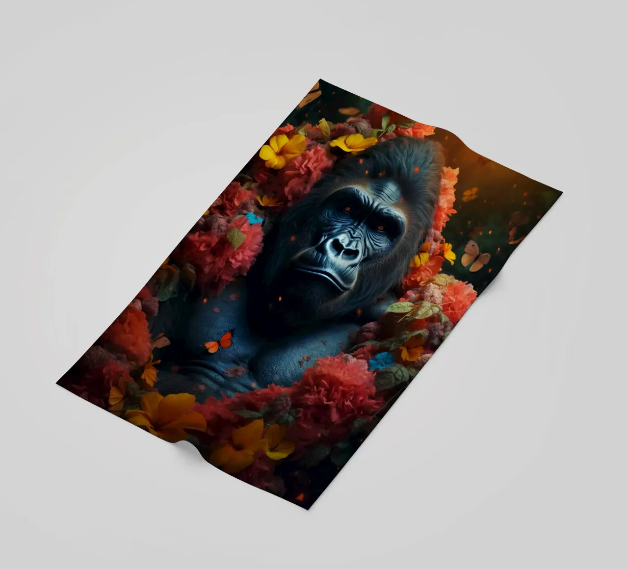 Fiori di gorilla telo mare da Mateo