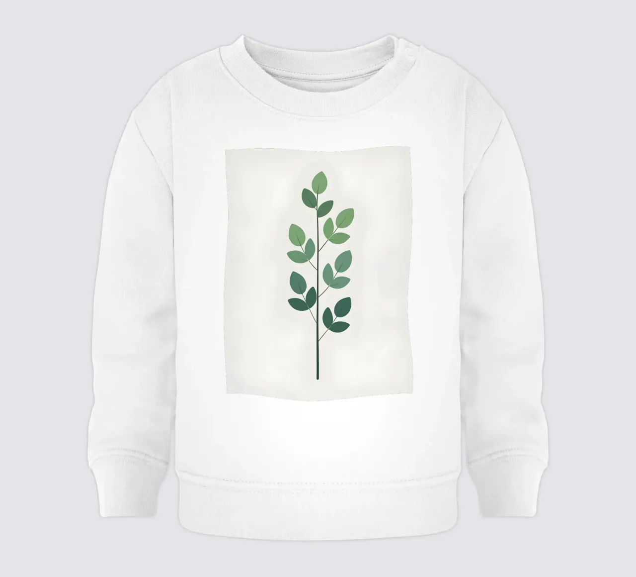 Singolo stelo minimalista felpa neonato da Botanical Gallery