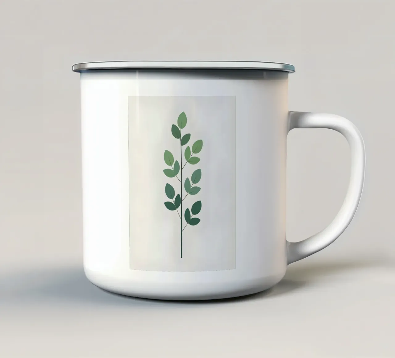 Singolo stelo minimalista tazza in smalto da Botanical Gallery