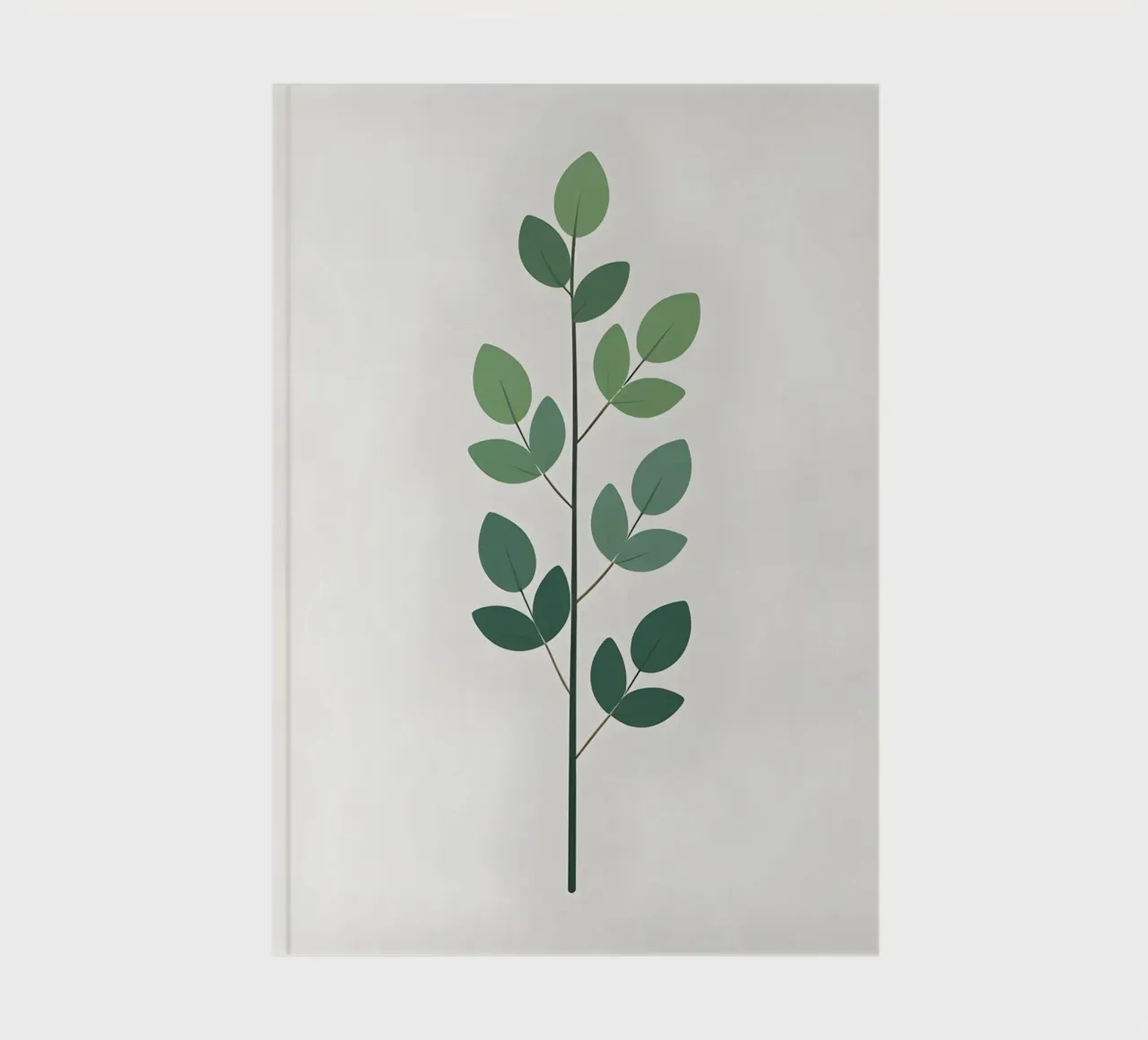 Minimalist Single Stem notebook by Botanical Gallery