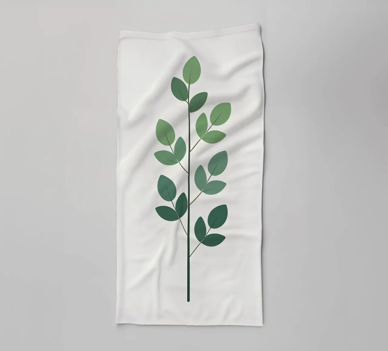 Minimalist Single Stem towel by Botanical Gallery