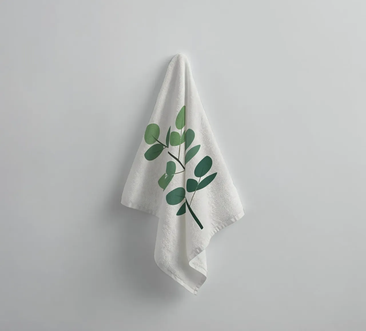 Minimalist Single Stem towel by Botanical Gallery