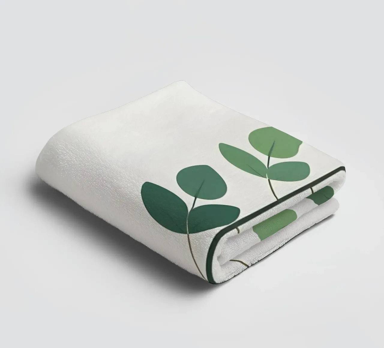 Minimalist Single Stem towel by Botanical Gallery