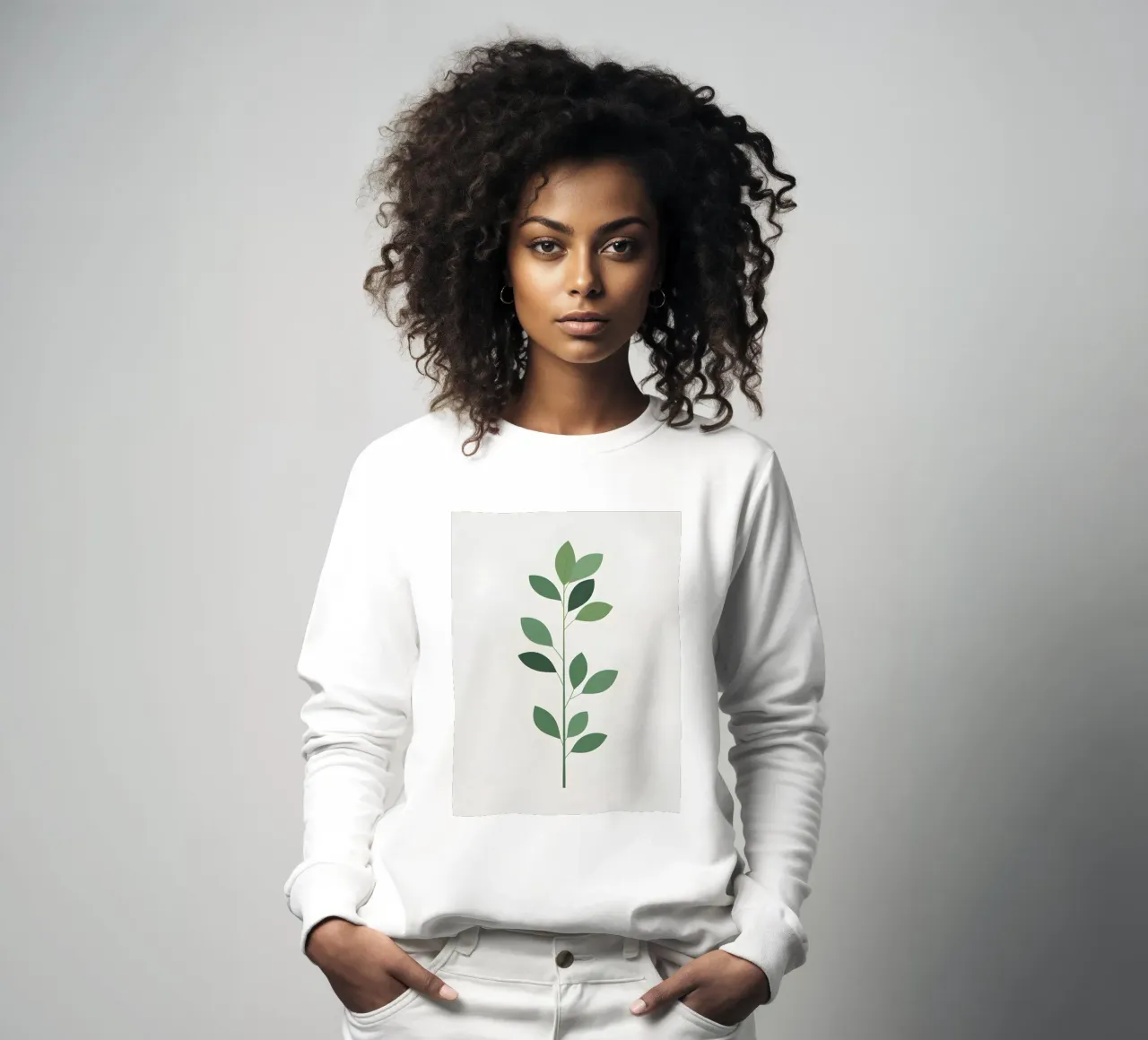 Singolo stelo minimalista felpa da Botanical Gallery
