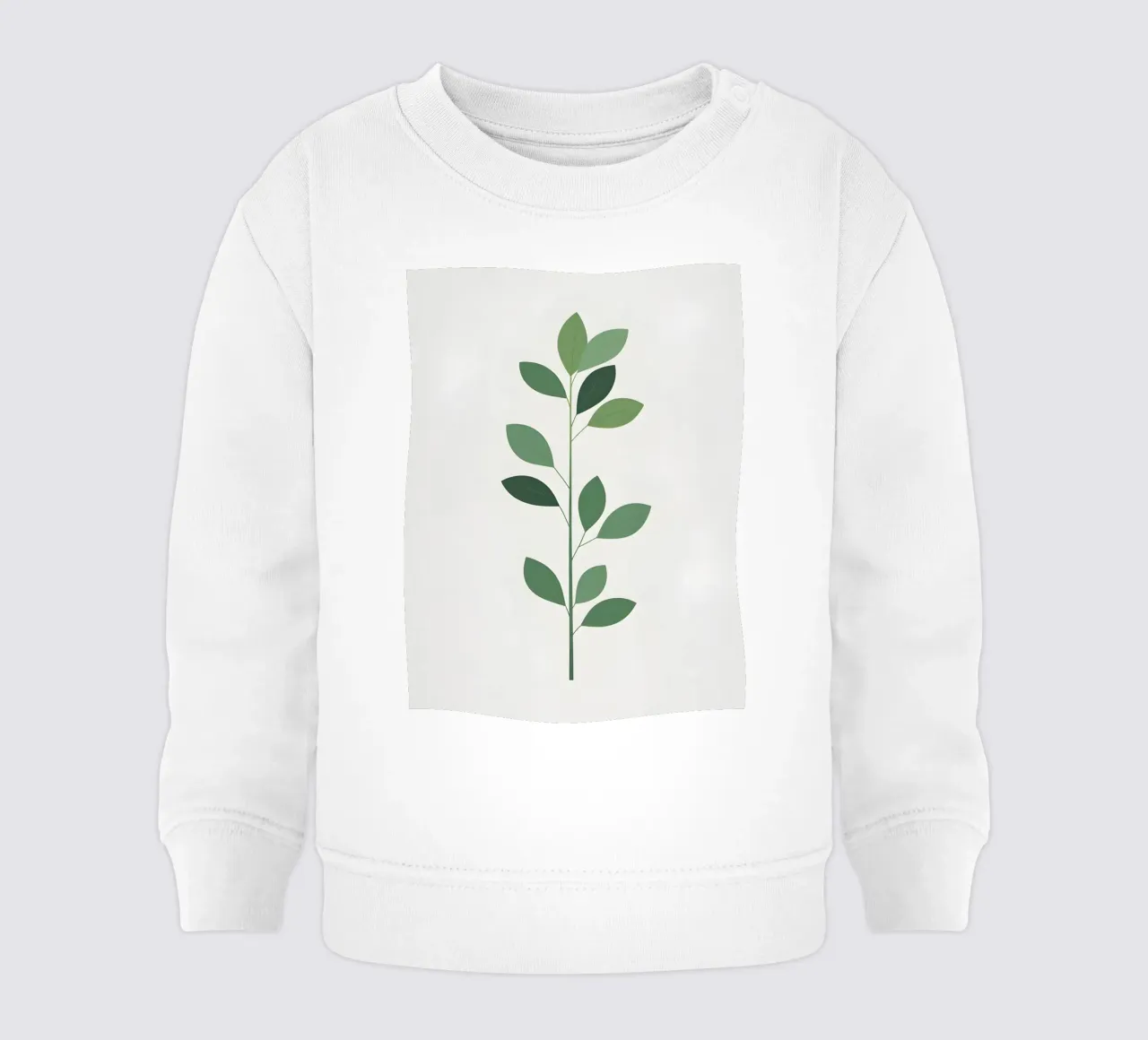 Singolo stelo minimalista felpa neonato da Botanical Gallery