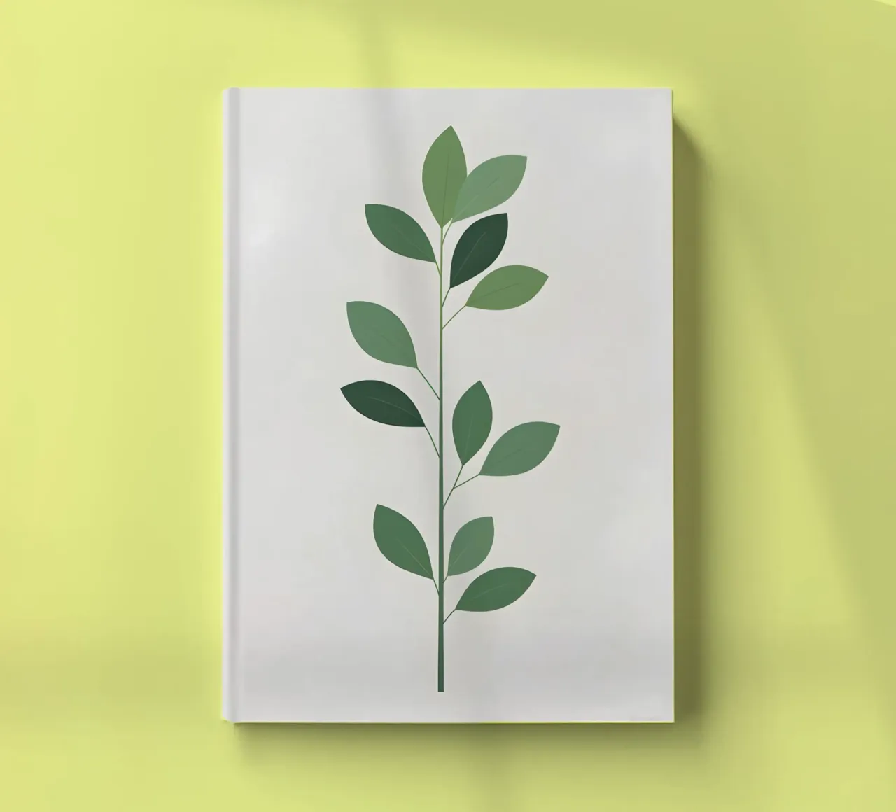 Minimalist Single Stem notebook by Botanical Gallery