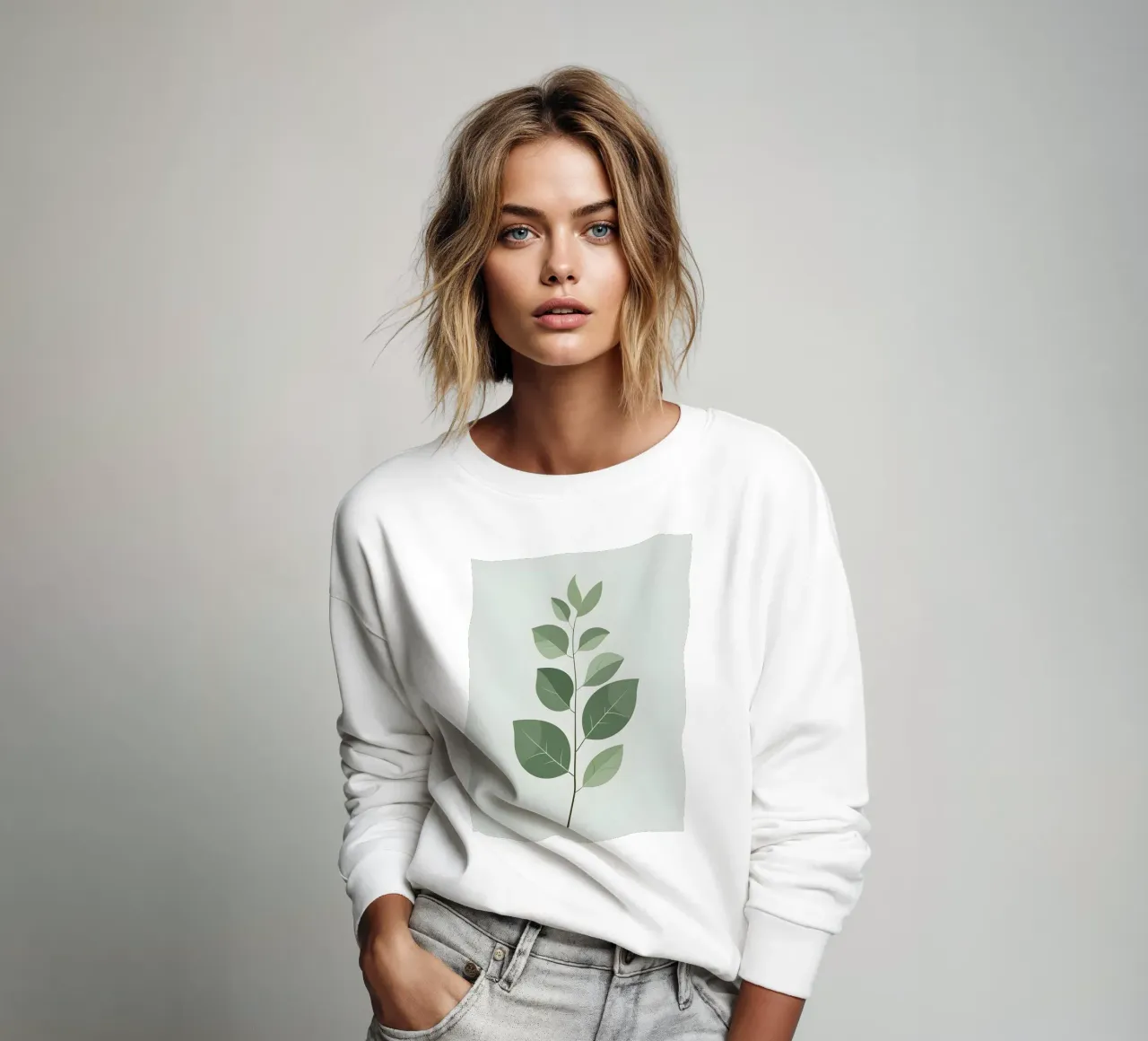 Singolo stelo minimalista felpa da Botanical Gallery