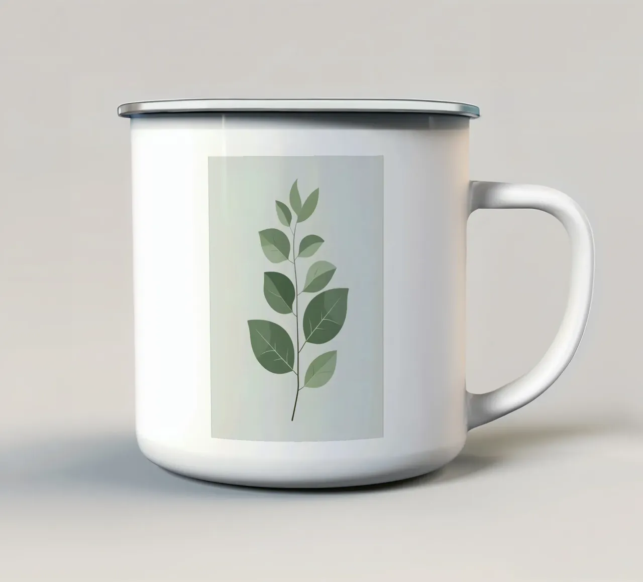 Singolo stelo minimalista tazza in smalto da Botanical Gallery