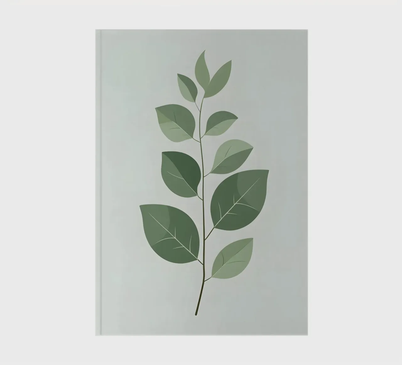 Minimalist Single Stem notebook by Botanical Gallery