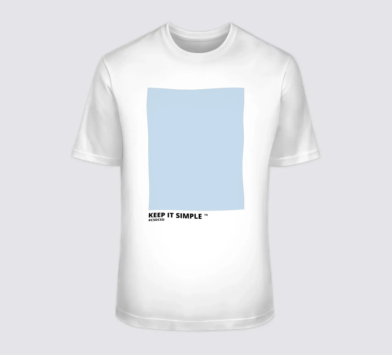 Keep it Simple - Light Blue Color t-shirt da Magnific