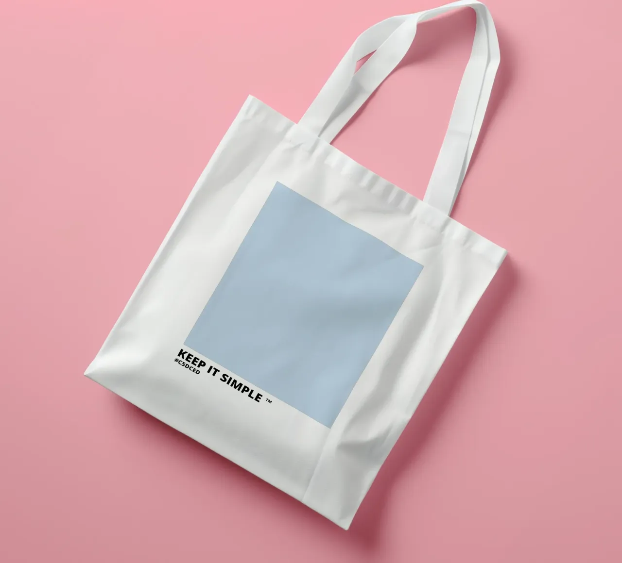 Keep it Simple - Light Blue Color borsa in juta da Magnific