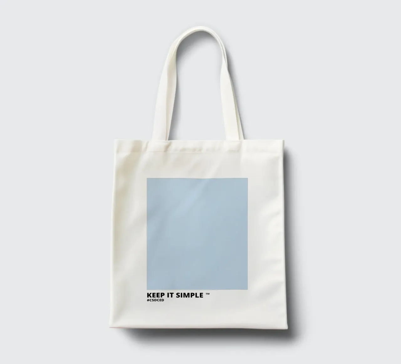 Keep it Simple - Light Blue Color borsa in juta da Magnific