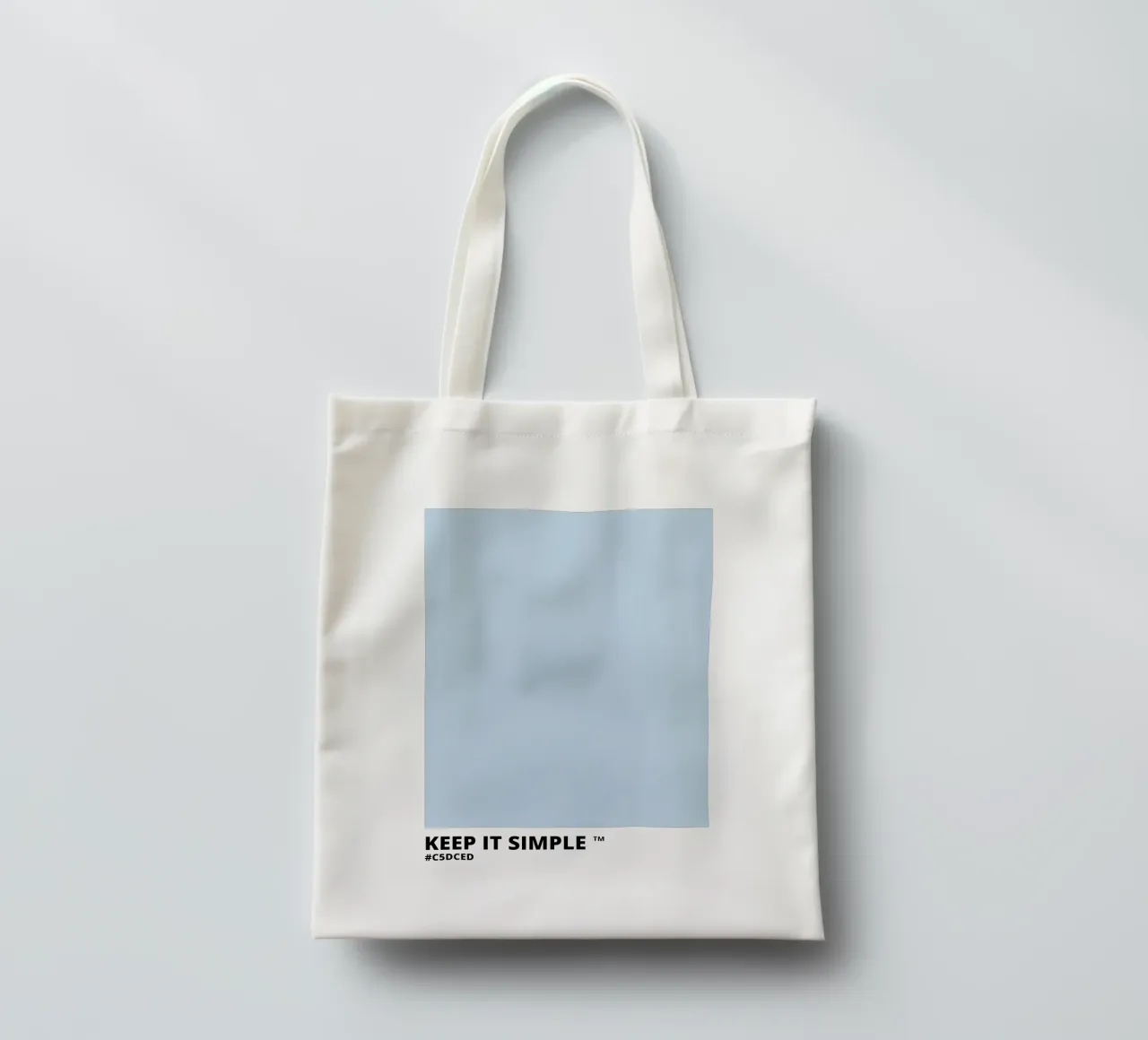 Keep it Simple - Light Blue Color borsa in juta da Magnific