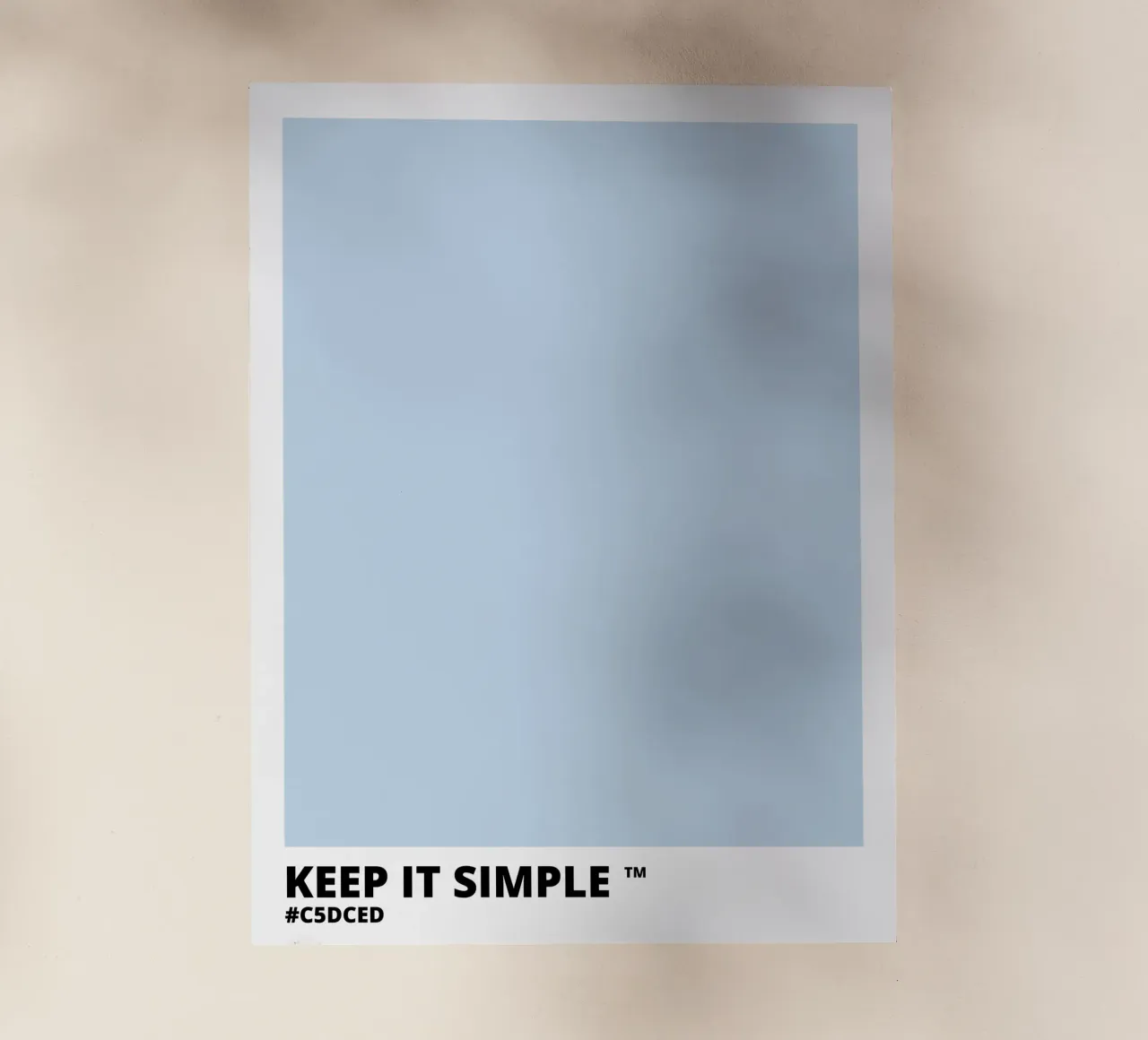 Keep it Simple - Light Blue Color pellicola backlit da Magnific