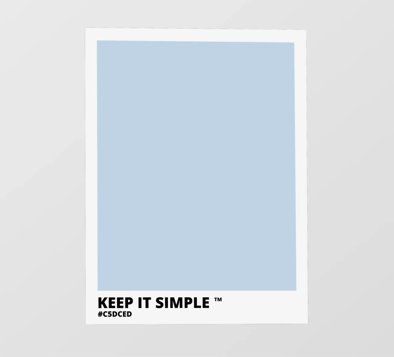 Keep it Simple - Light Blue Color telo in pvc da Magnific