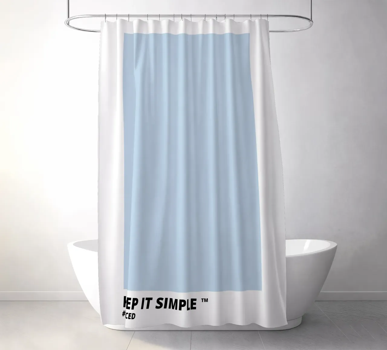 Keep it Simple - Light Blue Color tenda da doccia da Magnific