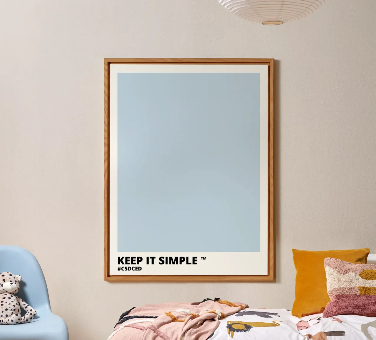 Keep it Simple - Light Blue Color alluminio dibond da Magnific