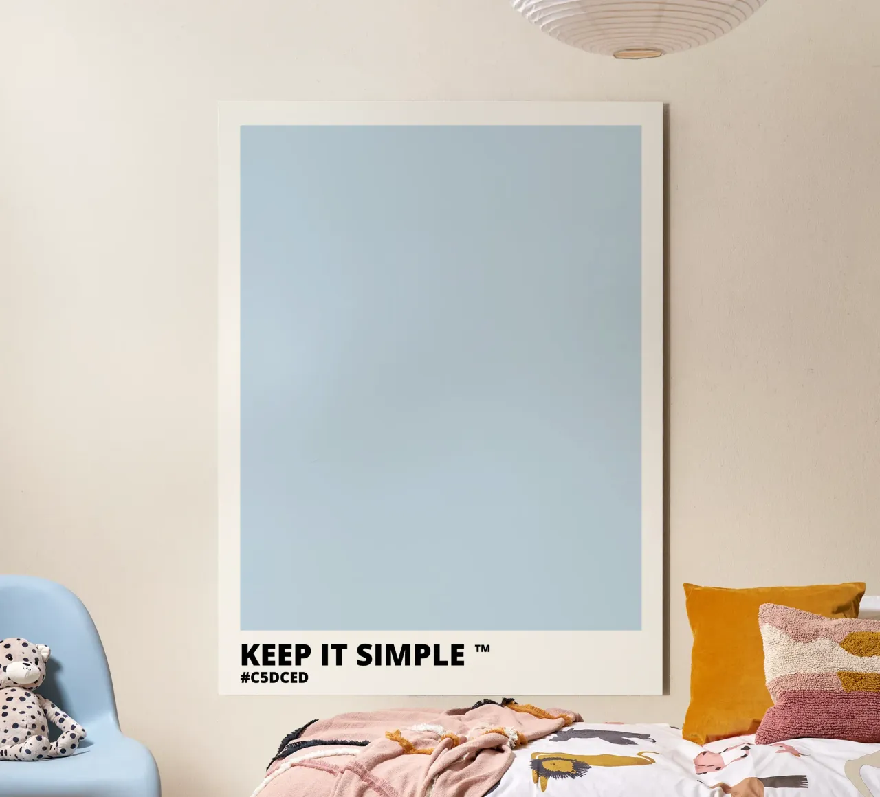Keep it Simple - Light Blue Color alluminio dibond da Magnific