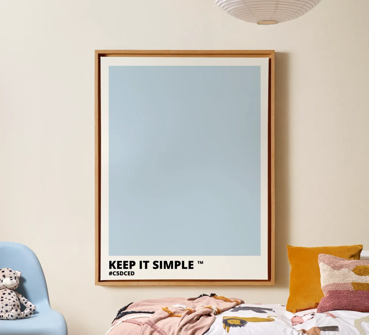 Keep it Simple - Light Blue Color tela da Magnific