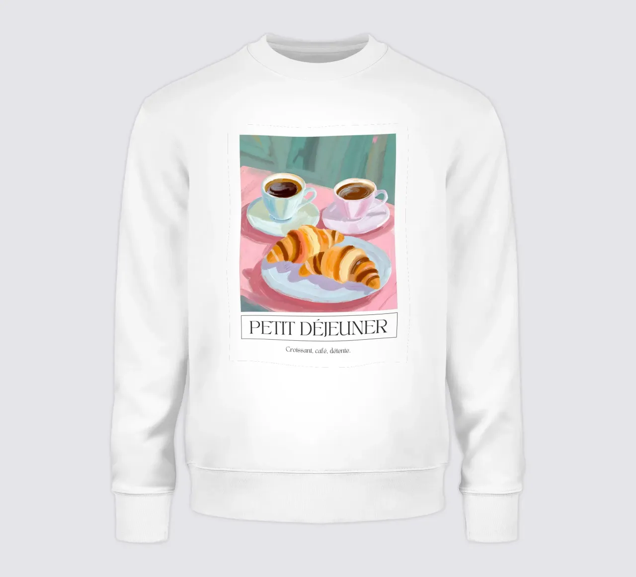 Colazione - Croissant, caffè, relax felpa da rosalia shop
