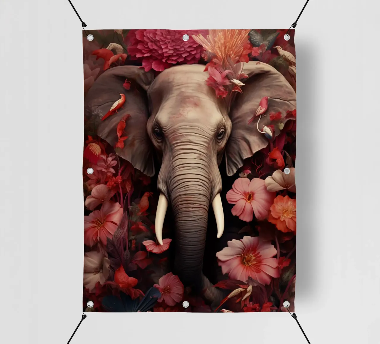 Fiori di elefante telo in pvc da Mateo