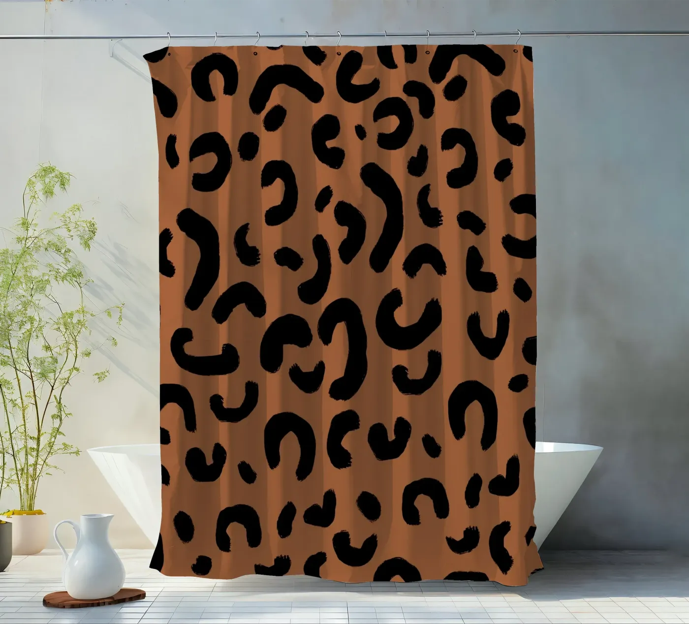 Leo Pattern Duschvorhang von Studio ROSAGRAU