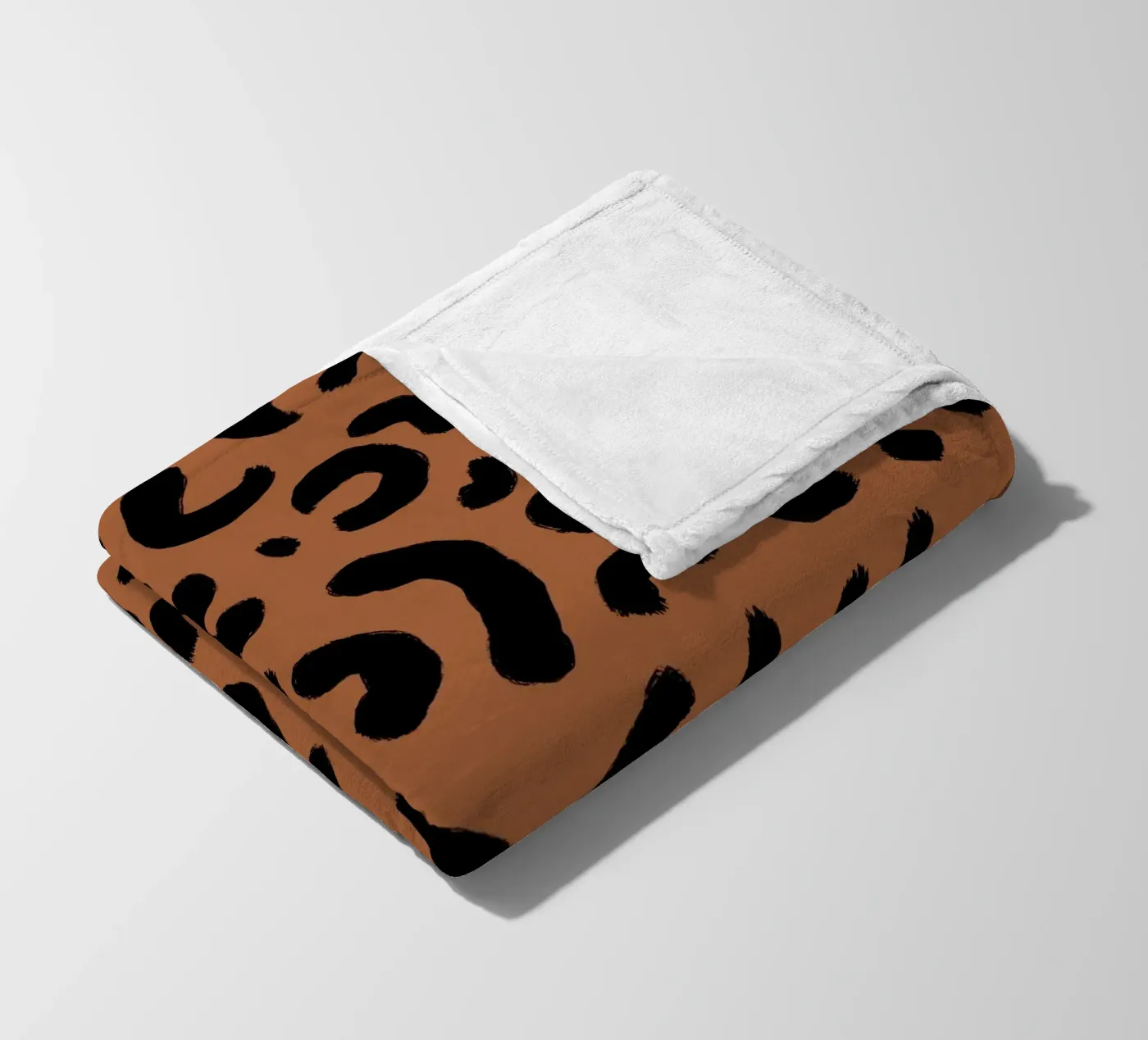 Leo Pattern fleece blanket by Studio ROSAGRAU