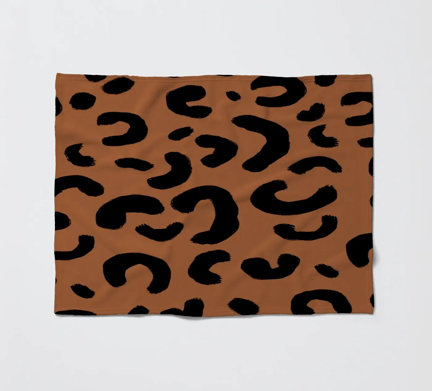Leo Pattern fleece blanket by Studio ROSAGRAU