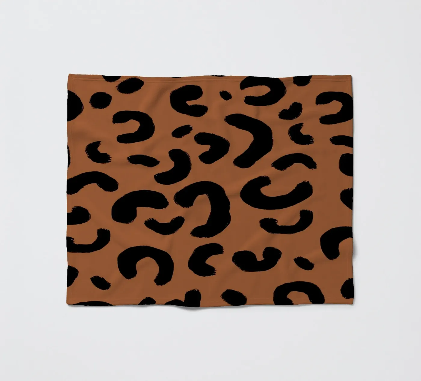 Leo Pattern fleece blanket by Studio ROSAGRAU