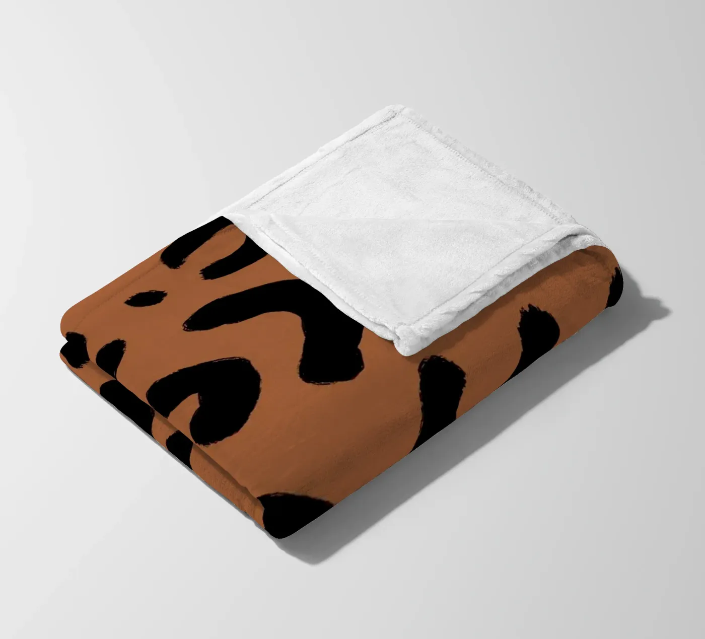 Leo Pattern fleece blanket by Studio ROSAGRAU