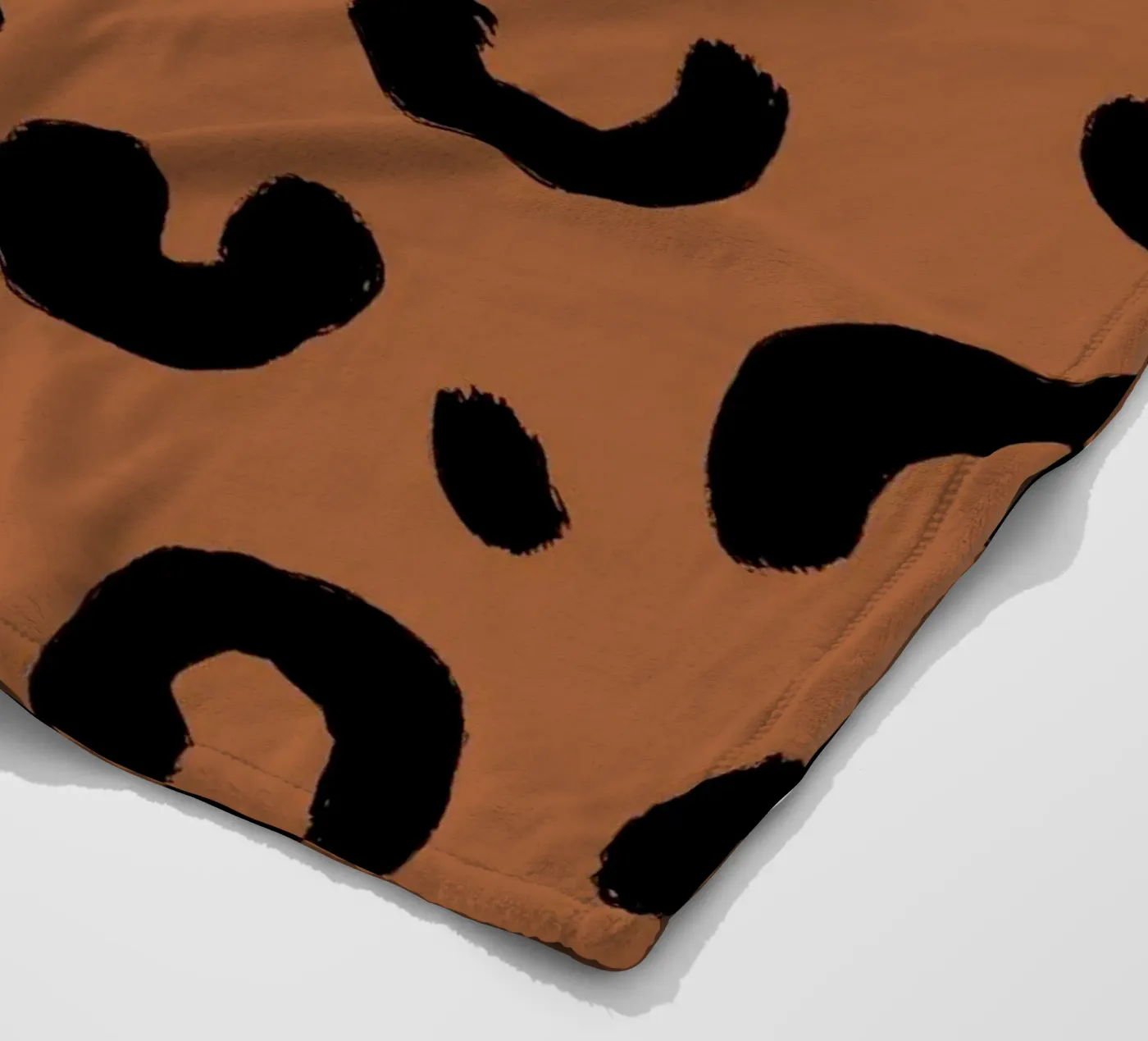 Leo Pattern fleece blanket by Studio ROSAGRAU