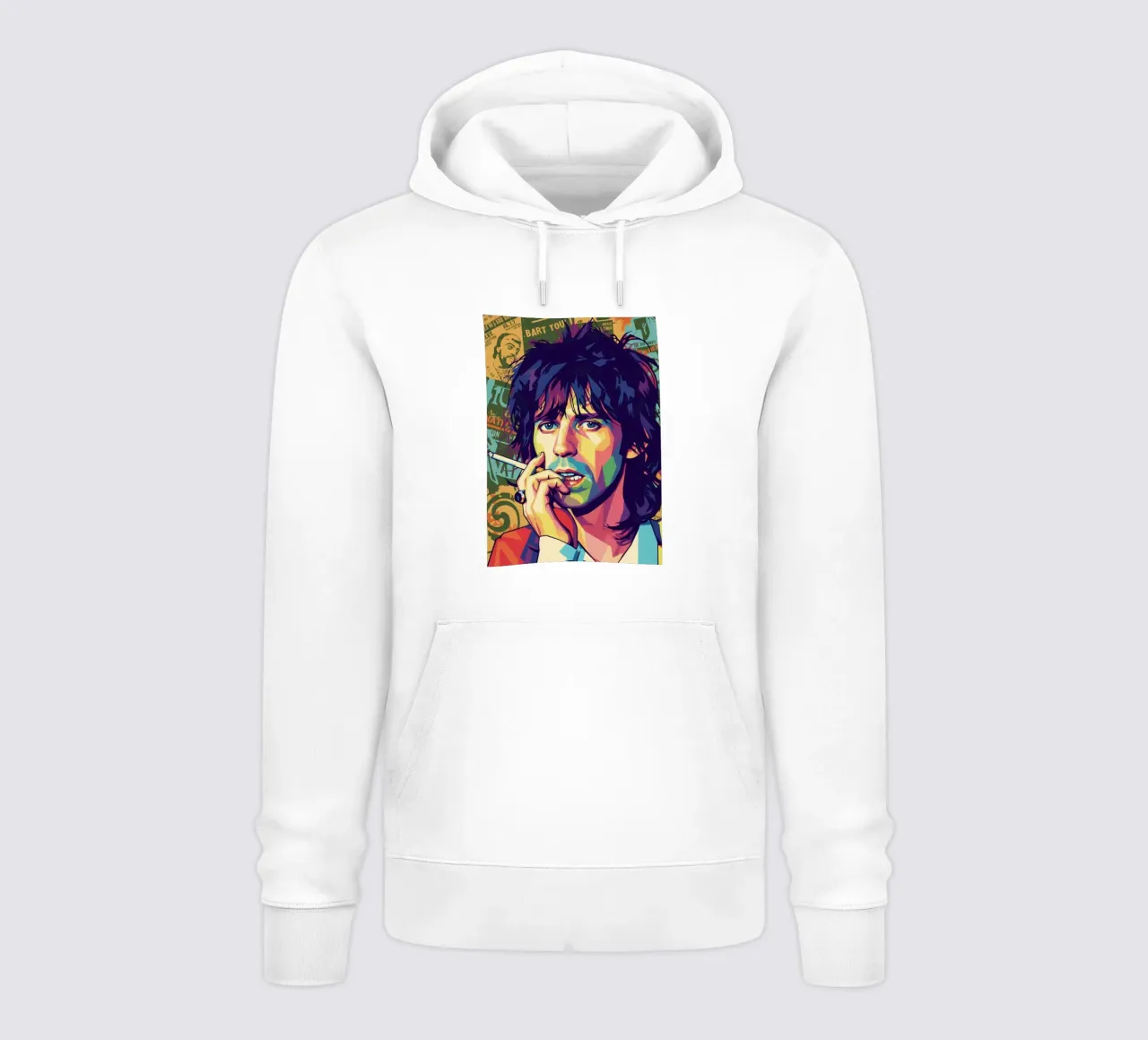 Keith Richards - Rolling Stones felpa con cappuccio da Hantamrata
