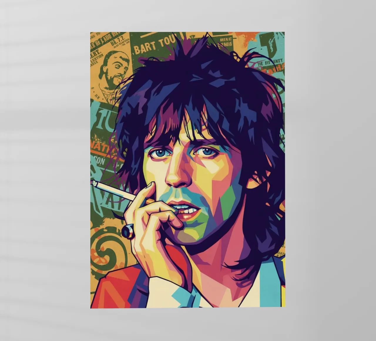 Keith Richards - Rolling Stones pellicola backlit da Hantamrata