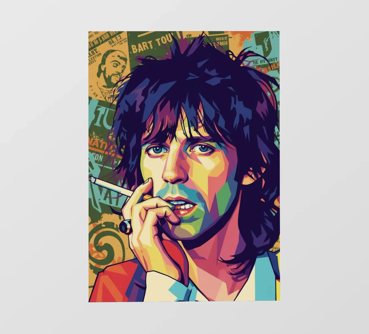 Keith Richards - Rolling Stones pellicola backlit da Hantamrata