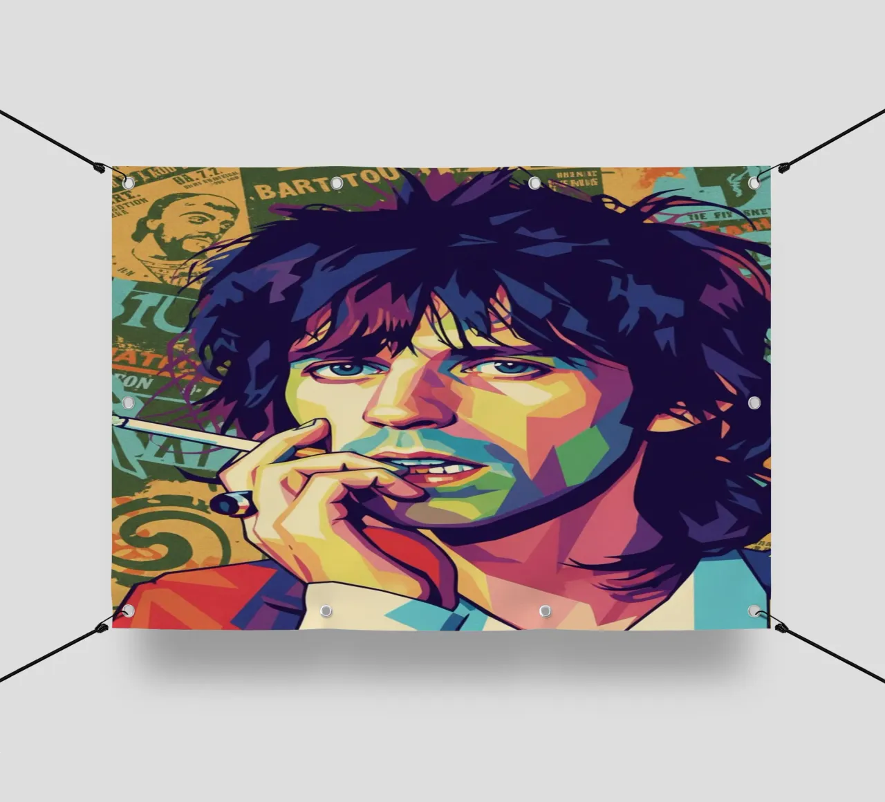 Keith Richards - Rolling Stones telo in pvc da Hantamrata