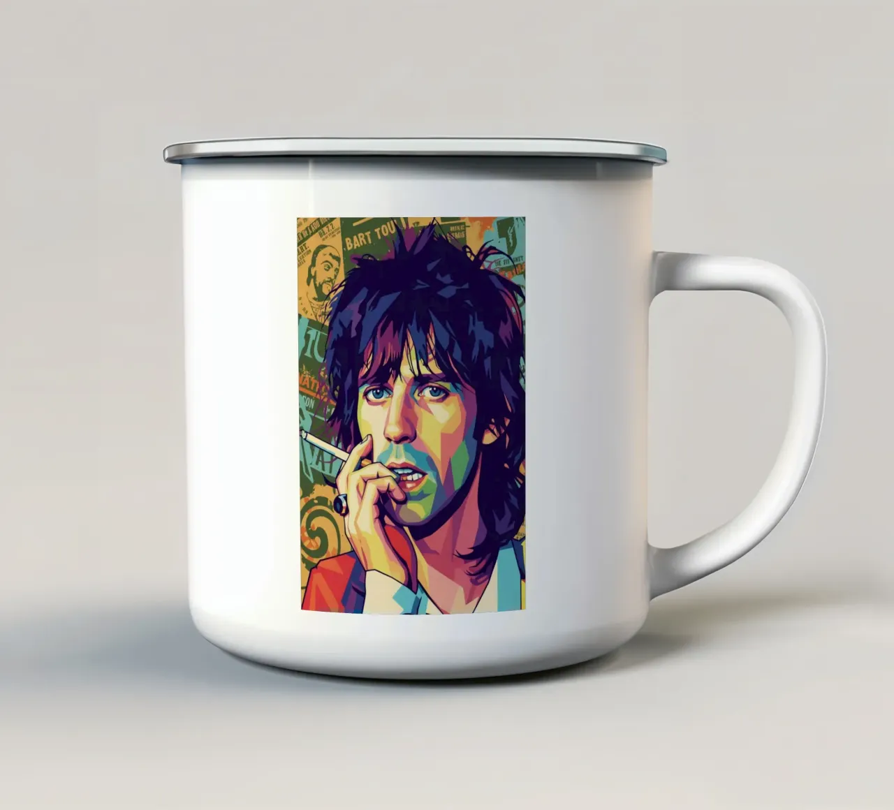 Keith Richards - Rolling Stones tazza in smalto da Hantamrata