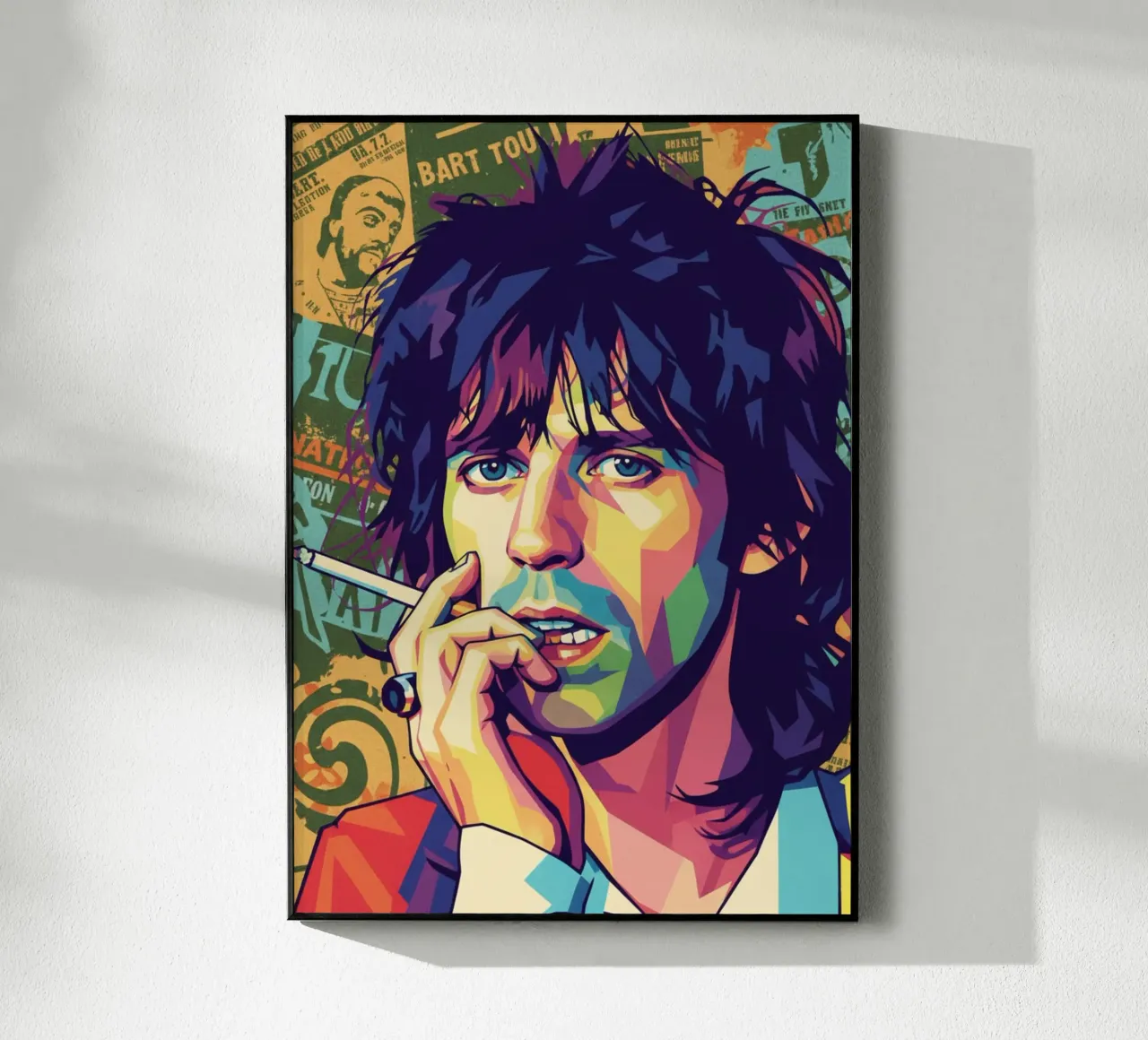 Keith Richards - Rolling Stones plexiglass da Hantamrata