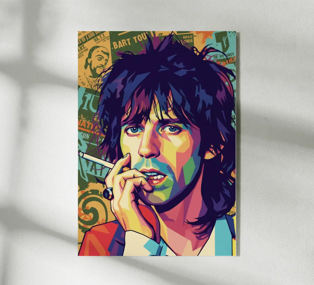 Keith Richards - Rolling Stones plexiglass da Hantamrata