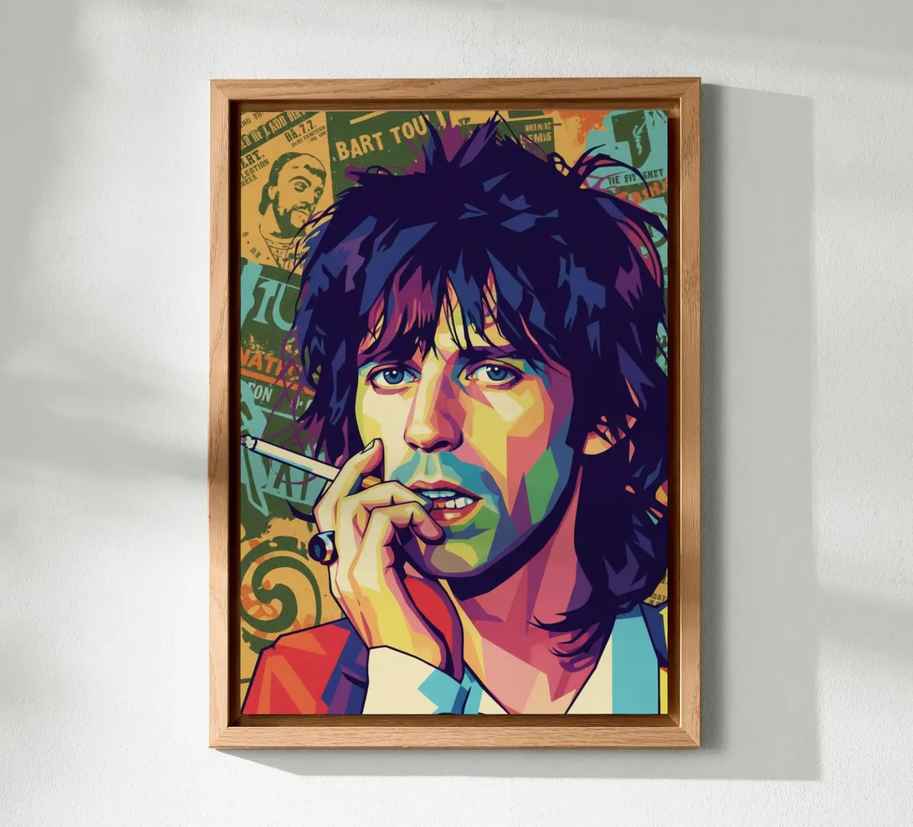 Keith Richards - Rolling Stones alluminio dibond da Hantamrata