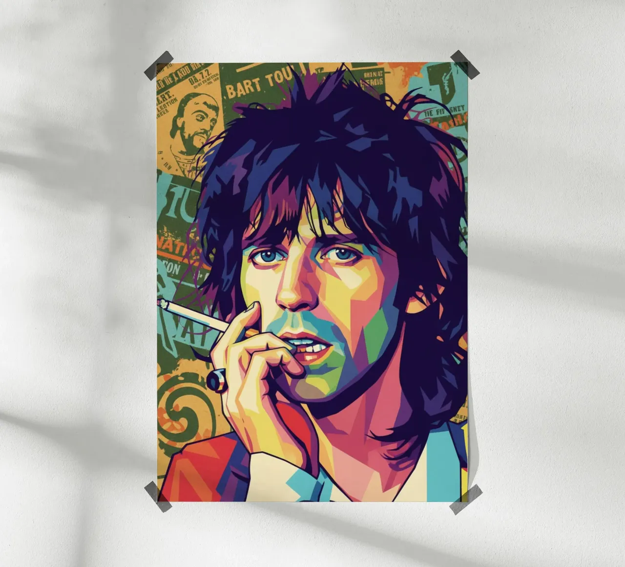 Keith Richards - Rolling Stones carta hahnemühle da Hantamrata