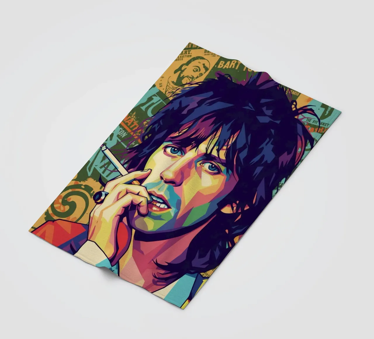 Keith Richards - Rolling Stones coperta in pile da Hantamrata