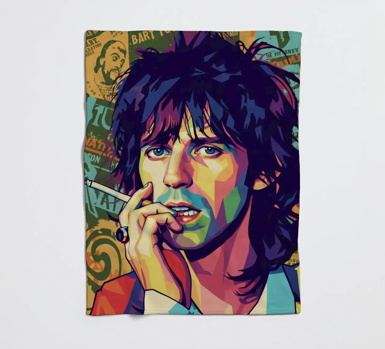 Keith Richards - Rolling Stones coperta in pile da Hantamrata
