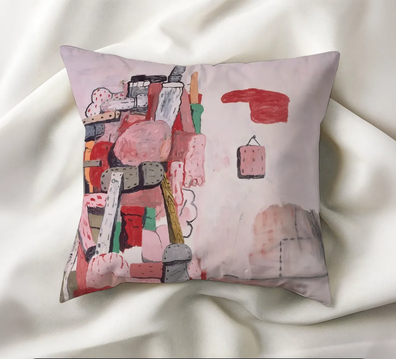 Torre Philip Guston cuscino da Riley Art Studio