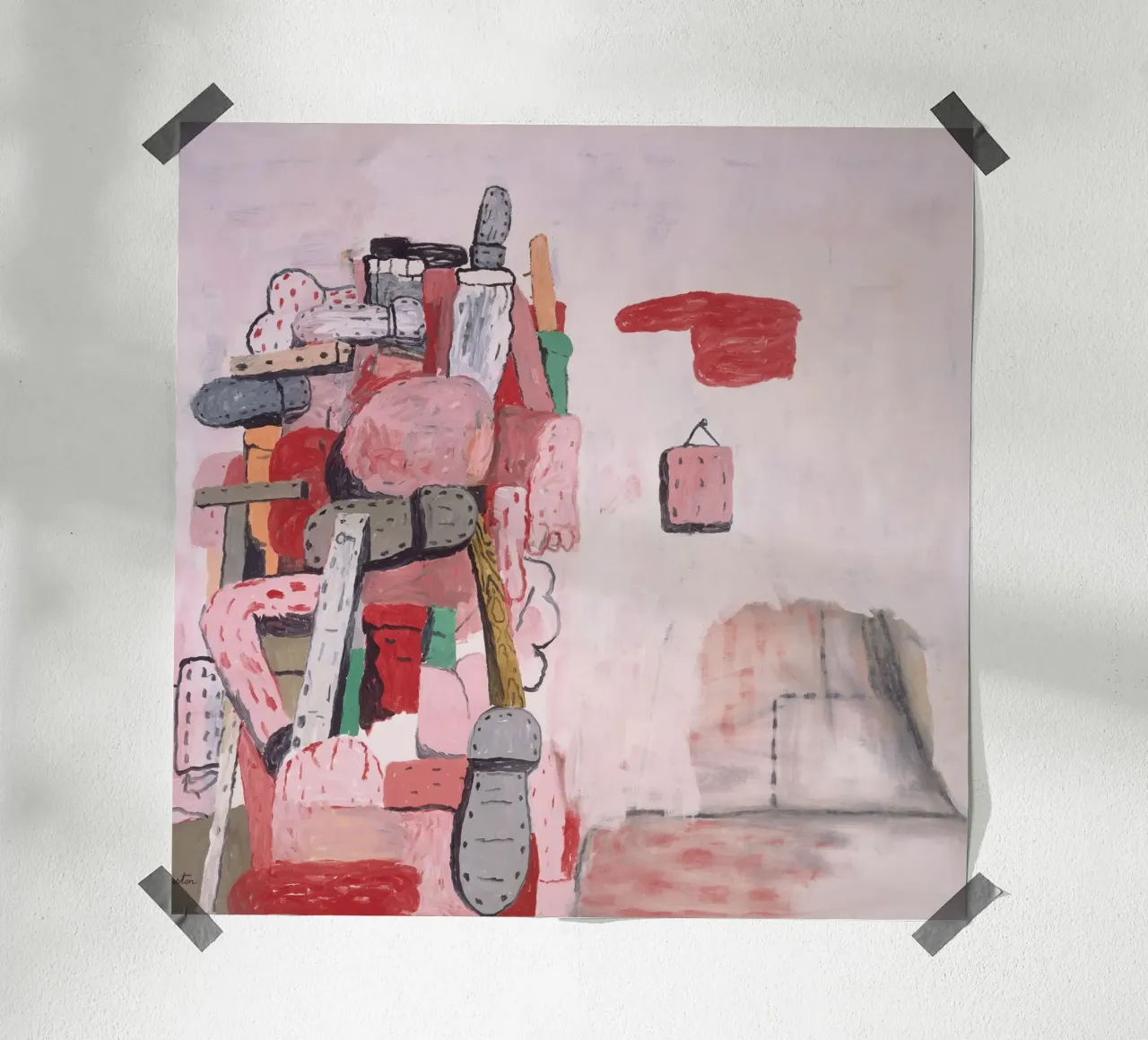 Torre Philip Guston poster da Riley Art Studio