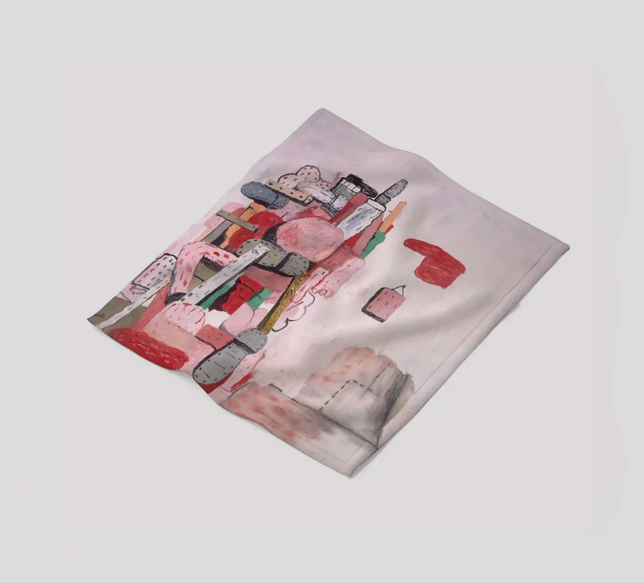 Torre Philip Guston coperta in pile da Riley Art Studio