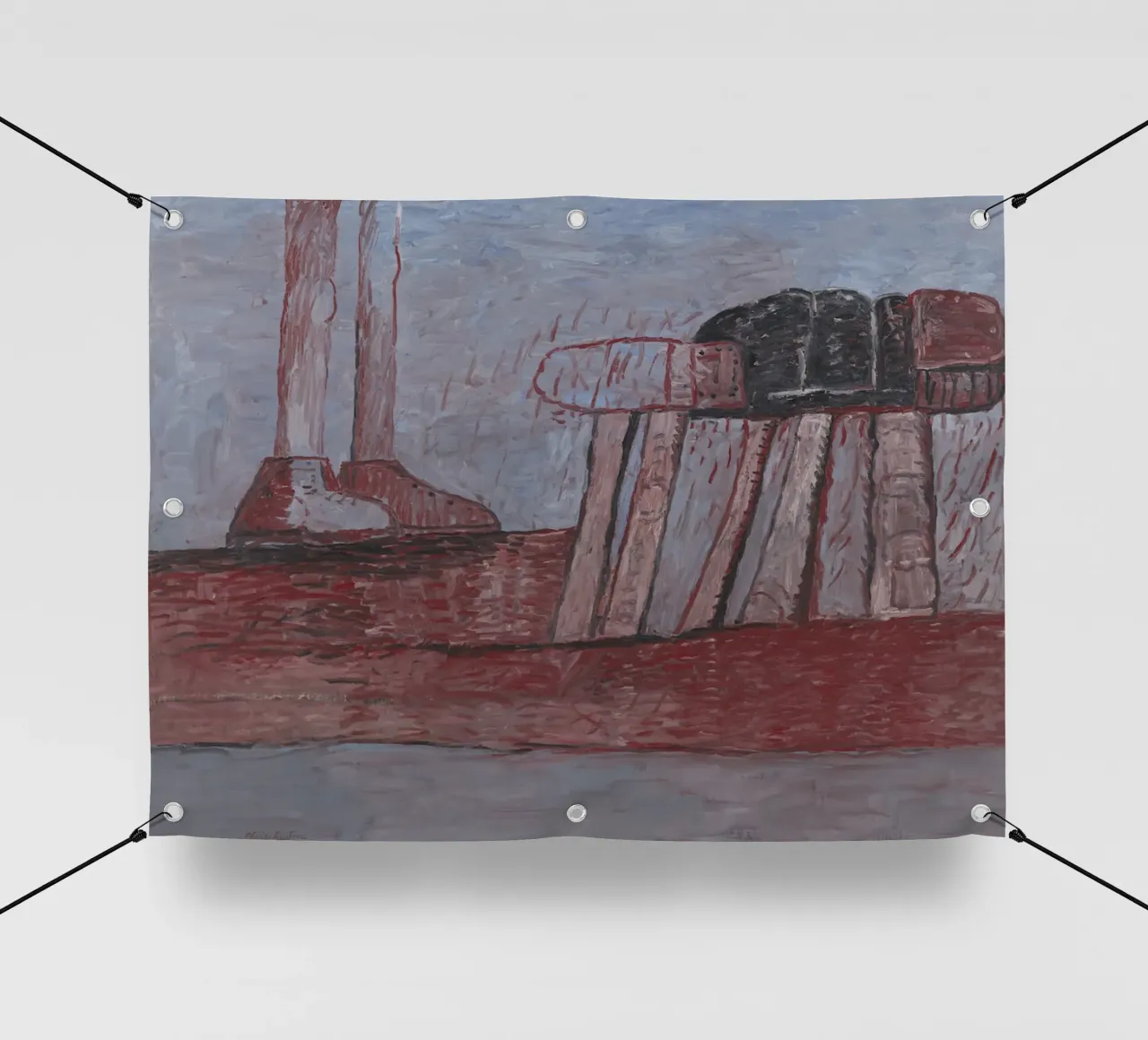 Philip Guston Livello inferiore telo in pvc da Riley Art Studio