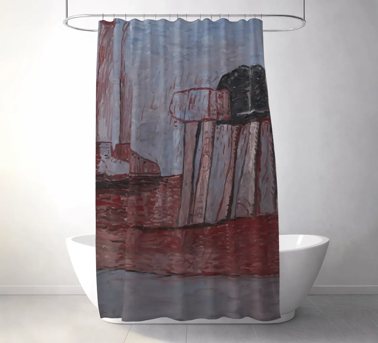 Philip Guston Livello inferiore tenda da doccia da Riley Art Studio