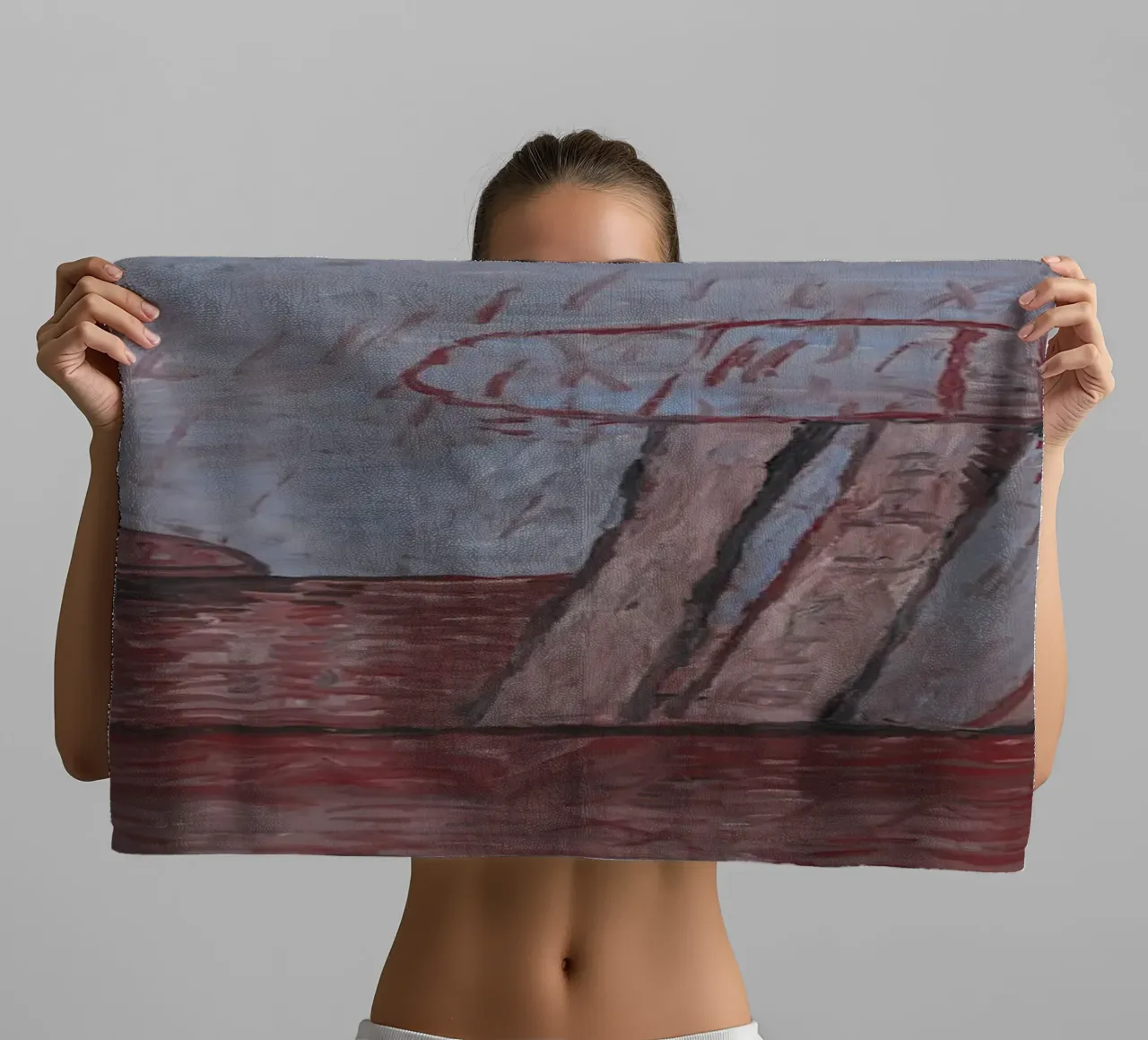Philip Guston Lower Level towel by Riley Art Studio